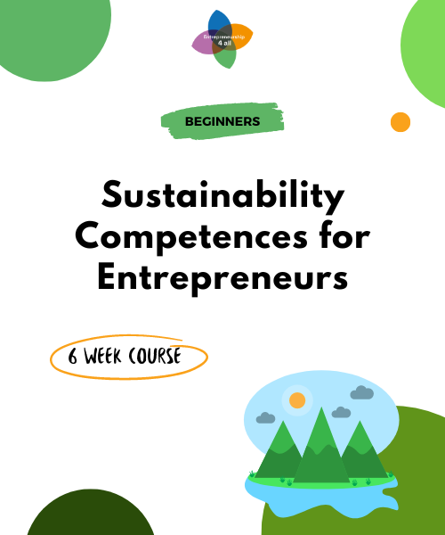 Sustainability Competences for Entrepreneurs - Beginners